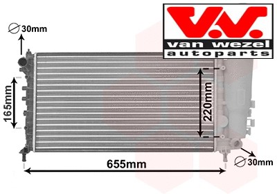 Coolant radiator 17002999 - coolant,