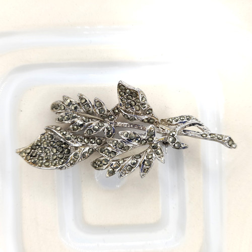 Vintage marcasite flower - vintage,
