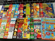 Vintage The Simpsons Comics Bundle 2001 .. Issues 49~60 & Winter Special