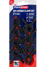 8 Black Spring Clamps 2 inch