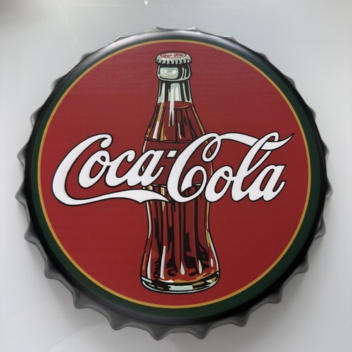 Coca cola tin bottle - cap, wall