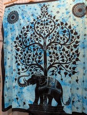 Elephant Tree Bright Blue
