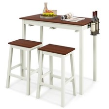 3-Piece Bar Table Set Kitchen