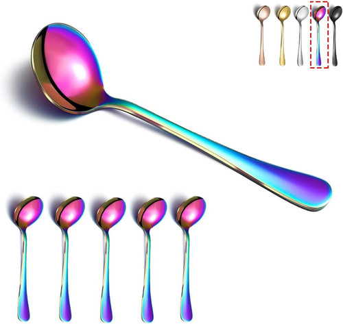 Rainbow soup spoons kyraton - soup, spoons,