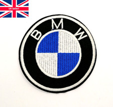Iron Sew On BMW 75mm Patch Car