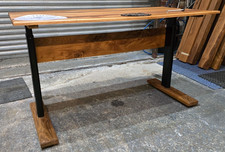 STANDING DESK OAK RISE AND FALL DESK ADJUSTABLE HEIGHT BEAUTIFUL PIECE