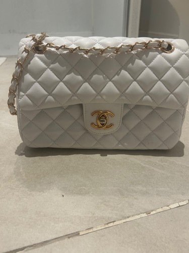 White chanel handbag - white,