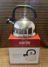 La Cafetiere Stainless Steel Whistling Kettle 1.6L Stove Top Induction Brand New