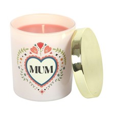 Folk Heart Design Mum Jar