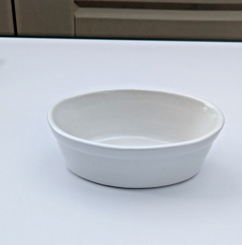 White ceramic oval - ceramic,