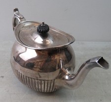 Antique Silver Plated Teapot - Philip Ashberry & Sons Sheffield - c 1914