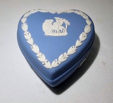 Wedgwood Blue Jasperware Heart