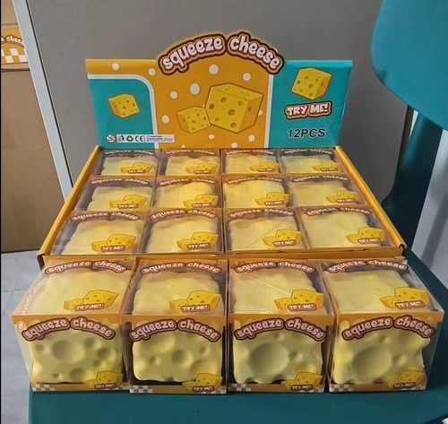 Squeeze cheese squishy toy - squeeze,