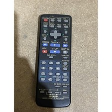 Sharp G0184AJ Remote Control Black Wireless Infrared for Video Cassette Recorder