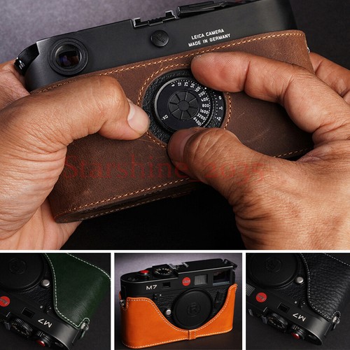 Genuine leather half - half, case