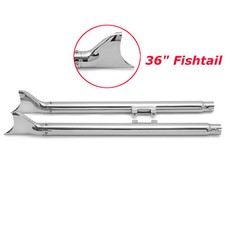 36" Slip on Fishtail Mufflers