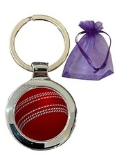 Cricket Ball Personalised Beta Keyring in Gift Bag