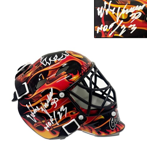 Mike vernon signed calgary - vernon,