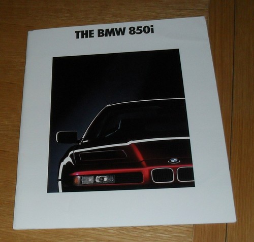 Bmw 850i large format brochure - bmw,