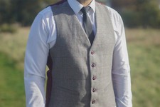 Mens Milano Tweed Waistcoat
