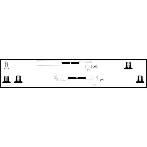 Leads ignition cables kit - ht,
