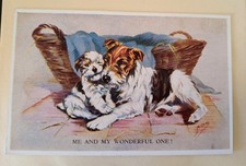 Mabel Gear Dog Postcard, Wire