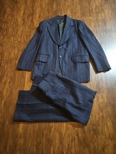 1940s 1950s Vintage Blue Wool