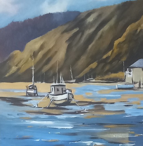 Original seascape oil - , painting