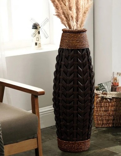 Tall bamboo floor - bamboo, vase