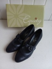 Equity Maxine Navy Blue Shoes Mary Jane Buckle 5 cm Heel Size 5 CS