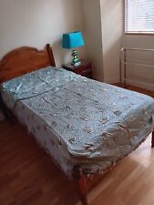 Mid Century Wholecloth Welsh  Quilt single bed Vintage Textile
