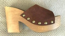 ZARA LEATHER STUDDED CLOGS