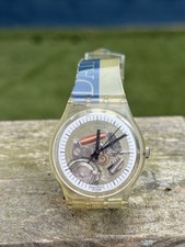 Swatch Watch Vintage 1998 Jelly Skeleton D.C. Daimler Chrysler Special Edition