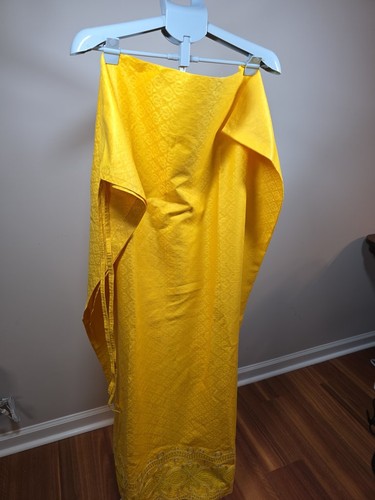 Vintage african yellow wrap - african,