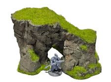 Rocky slopped hill rocky arch
