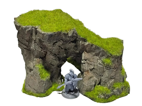 Rocky slopped hill - , arch