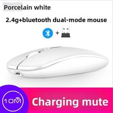 Wireless Rechargeable Silent Mouse – LED Backlit Bluetooth & 2.4G Dual-Mode Opti