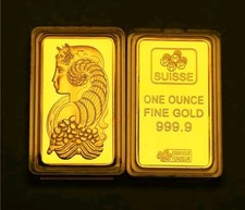 2024 Swiss 1oz 24k Gold Plated