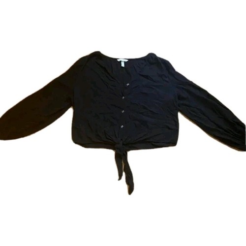 Ladies black top - black, female