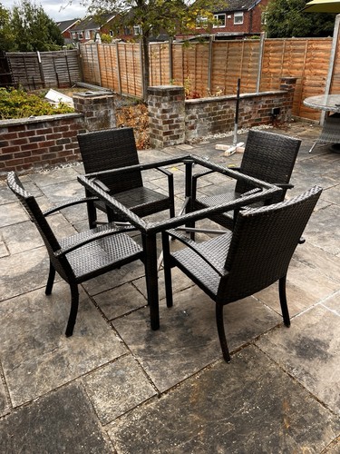 Black ratton garden - garden, furniture