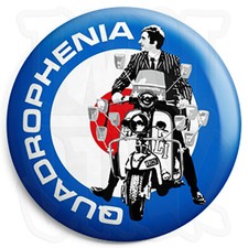 Quadrophenia Mod Target Lambretta - 25mm Button Badge with Fridge Magnet Option