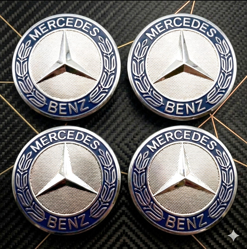 75mm blue wheel centre - 4x,