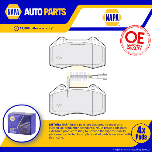 Brake pads set front nbp1879 - brake,
