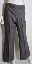 Vintage 1970s Flaired Check Trousers Retro 70s Flairs Flares