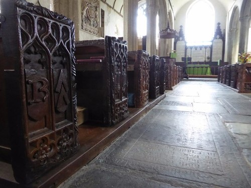 Photo 6x4 carved pew ends - photo,
