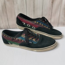 Vans Black Inca Aztec Suede Boho Festival Trainers Sneakers UK 5 EU 38