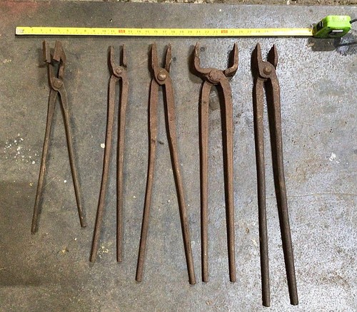 Blacksmithing tongs steel - blacksmithing,
