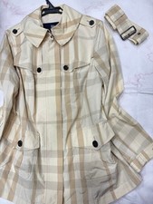 Burberry London Nova Check Trench Coat Cotton Beige 46/XXXL (US:XXL) 112306c