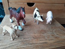 Set Of Four Farm Animals From Schleich, Papo and ELC