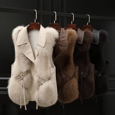 Women’s Faux Fox Fur Vest